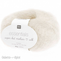 essentials super kid mohair loves silk - 01 biały