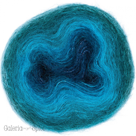 essentials super kid mohair silk Colourlove - 007 granat, turkus