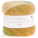 essentials super kid mohair silk Print winter - 014 fiolet, żółty, zieleń