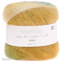 essentials super kid mohair silk Print winter - 014 fiolet, żółty, zieleń essentials super kid mohair silk Print winter - 014 fiolet, żółty, zieleń
