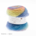 Essentials super kid mohair silk Print light- 001 róż, zieleń, żółty, błękit