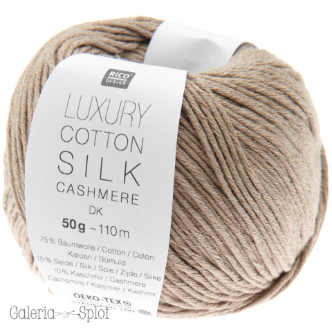 luxury cotton silk cashmere dk 002 beż