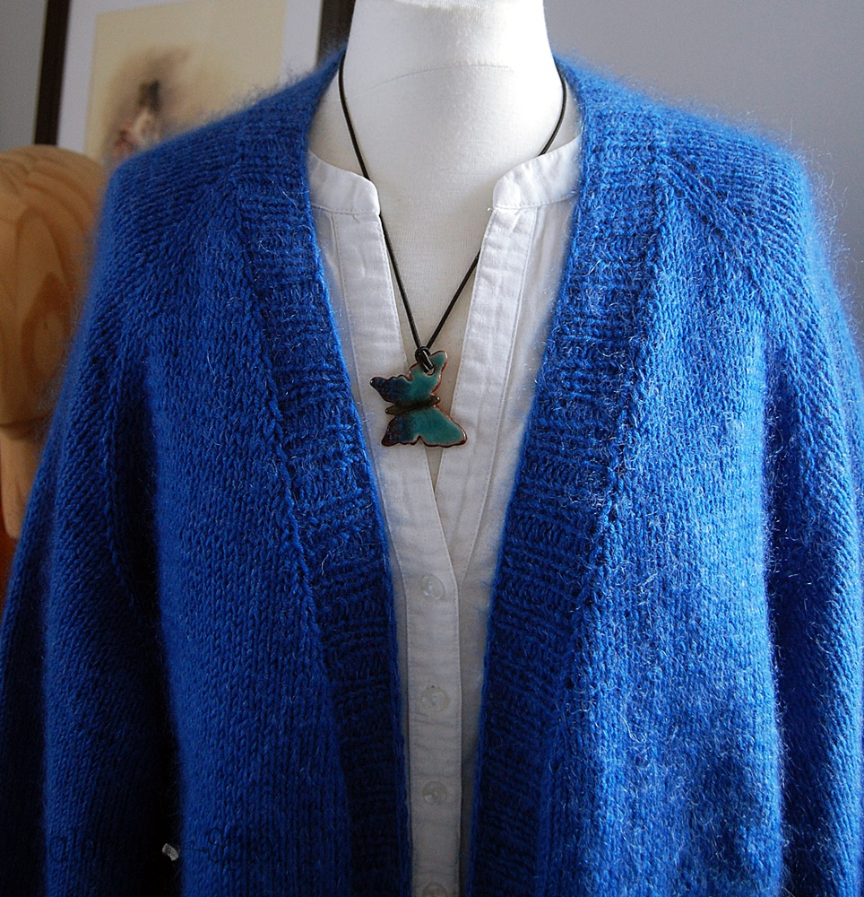 luźny sweterek - błękit