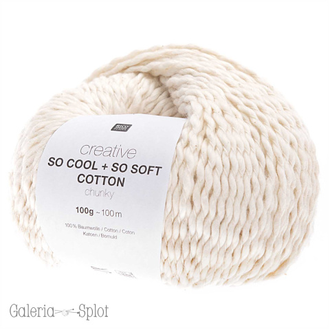 So cool + so soft cotton chunky 001 kremowy So cool + so soft cotton chunky 001 kremowy