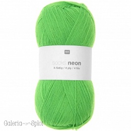 Socks Neon 4 ply -005 neonowa zieleń
