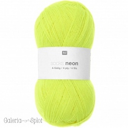 Socks Neon 4 ply -001 neonowy żółty