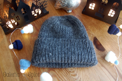 Czapka - antracyt z organic merino Czapka - antracyt z organic merino