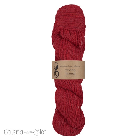 Andes Tweed -250 czerwień