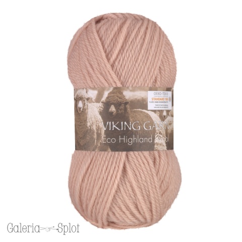 Highland Eco Wool - 262 pudrowy róż