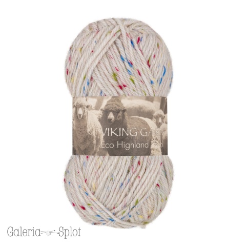 Highland Eco Wool - 270 tweed biały
