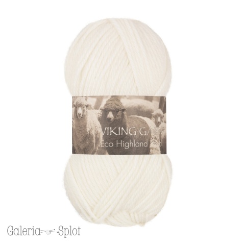 Highland Eco Wool - 200 biel