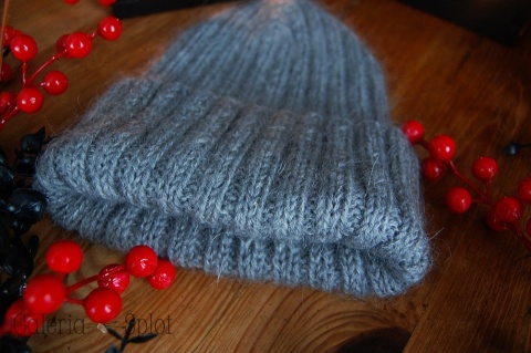 czapka merino z moherem